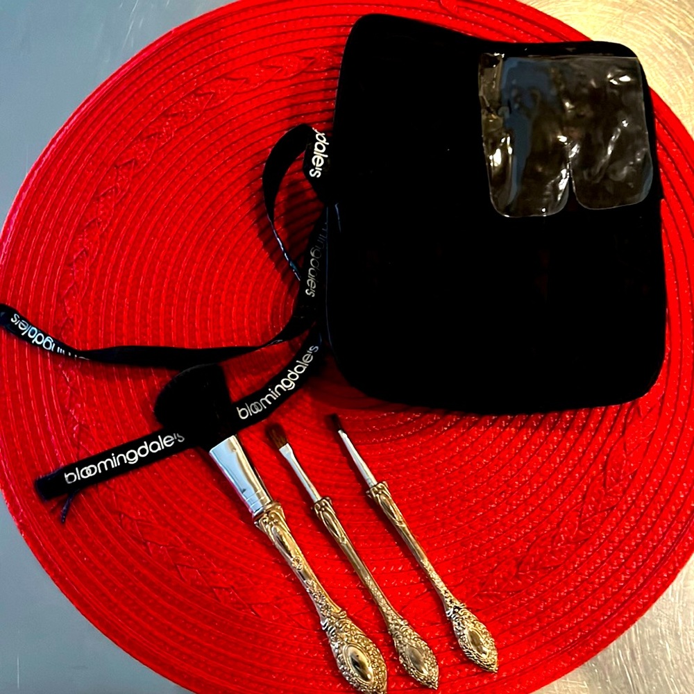 Silver-plated makeup brushes from Bloomingdale’s 90’s